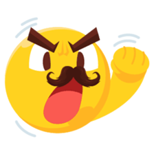 Moustache Moji sticker #15836754