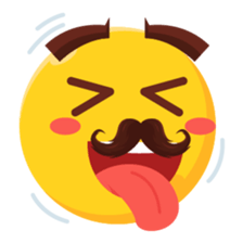 Moustache Moji sticker #15836756