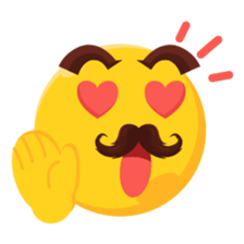 Moustache Moji sticker #15836757