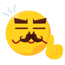 Moustache Moji sticker #15836758