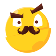 Moustache Moji sticker #15836761