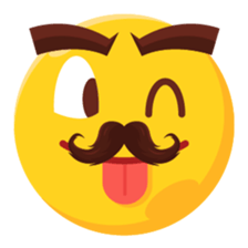 Moustache Moji sticker #15836762
