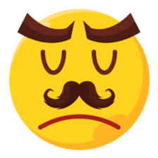Moustache Moji sticker #15836764