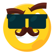 Moustache Moji sticker #15836765