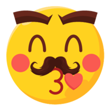 Moustache Moji sticker #15836768