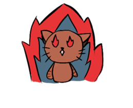 Home kitten sticker #15837247