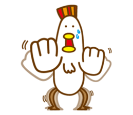 Chicken the simple life sticker #15837501
