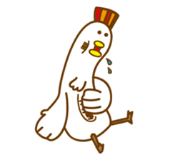 Chicken the simple life sticker #15837517