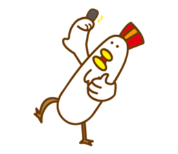 Chicken the simple life sticker #15837520