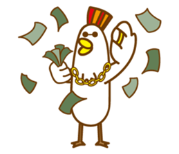 Chicken the simple life sticker #15837533