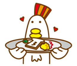 Chicken the simple life sticker #15837536