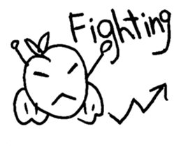 Sweet peach angel sticker #15838315