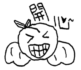 Sweet peach angel sticker #15838333