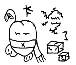 Sweet peach angel sticker #15838345