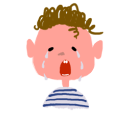 CURLY-BORDER-BOY sticker #15838456