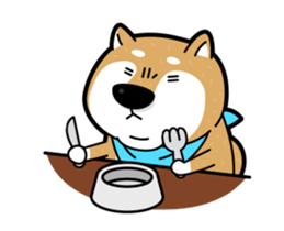 funny shiba inu sticker #15838503