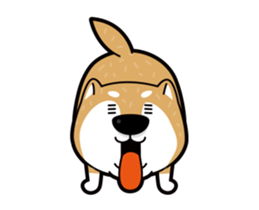 funny shiba inu sticker #15838509