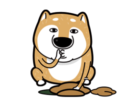 funny shiba inu sticker #15838515