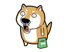 funny shiba inu sticker #15838517