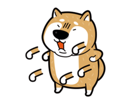 funny shiba inu sticker #15838518