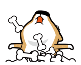 funny shiba inu sticker #15838519