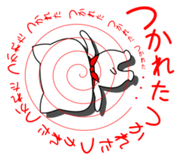 my pacey white cat "TAMA"ver.2 sticker #15838735