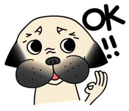 KUMA the Pug: Life sticker #15838746