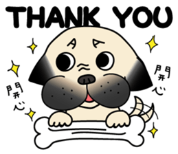 KUMA the Pug: Life sticker #15838748