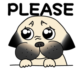 KUMA the Pug: Life sticker #15838749