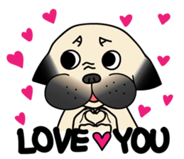 KUMA the Pug: Life sticker #15838750