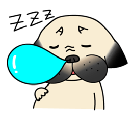 KUMA the Pug: Life sticker #15838760