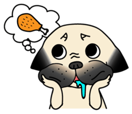 KUMA the Pug: Life sticker #15838764