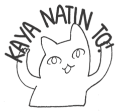 Pinoy cat - tagalog - sticker #15839146