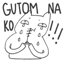 Pinoy cat - tagalog - sticker #15839157