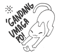 Pinoy cat - tagalog - sticker #15839179