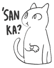 Pinoy cat - tagalog - sticker #15839182