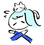 OL and cat sticker #15839668