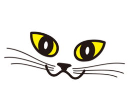 Rock Blue Cat - only expression, no text sticker #15839746