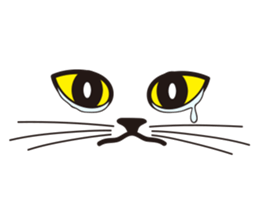 Rock Blue Cat - only expression, no text sticker #15839748