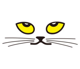 Rock Blue Cat - only expression, no text sticker #15839750