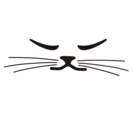 Rock Blue Cat - only expression, no text sticker #15839752