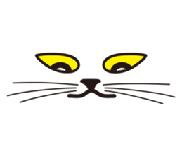 Rock Blue Cat - only expression, no text sticker #15839753