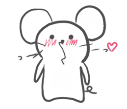 Absent-minded mouse sticker #15840203