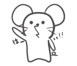Absent-minded mouse sticker #15840209