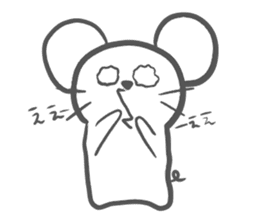 Absent-minded mouse sticker #15840211
