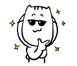 Cat mask boy sticker #15840411