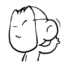 Cat mask boy sticker #15840423