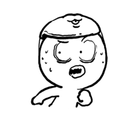 Cat mask boy sticker #15840430