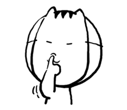 Cat mask boy sticker #15840433