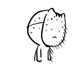 Cat mask boy sticker #15840436